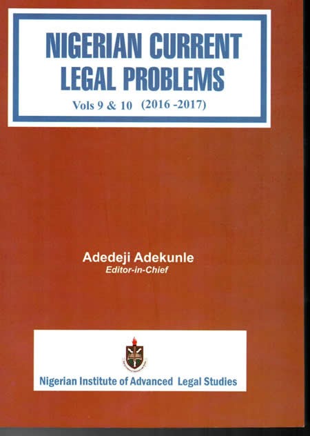 iNigerian Current Legal Problems 2016- 2017